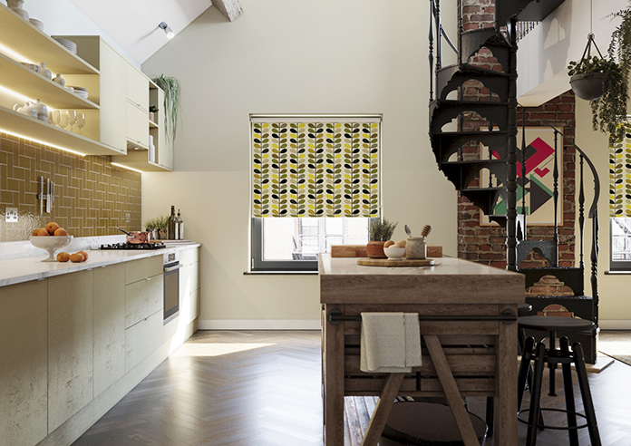 Orla Kiely Multi Stem, Yellow - Roller Blind - Image 3